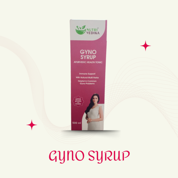 Nutri vedika Gyno Syrup, 500ml, For Women's Health, Maintains Hormonal Balance