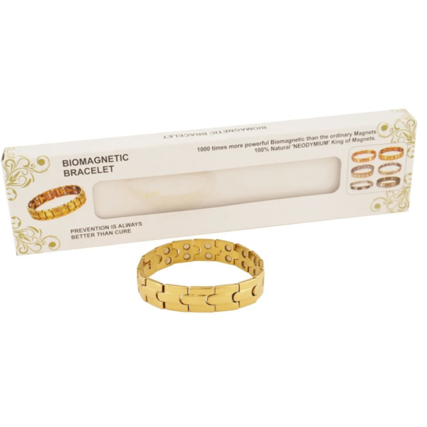 Titniuma Golden and Silver Bio Magnetic Bracelet